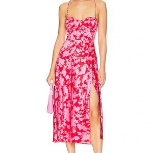 REVOLVE NEW! Never worn ASTR the Label Gala Dress in Red & Pink Floral
